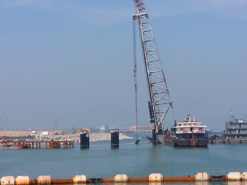 Piles of Dongying Shundong Wharf