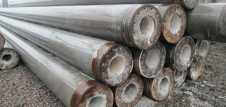 The material strength of the pipe pile is affected by the concrete core compressive strength